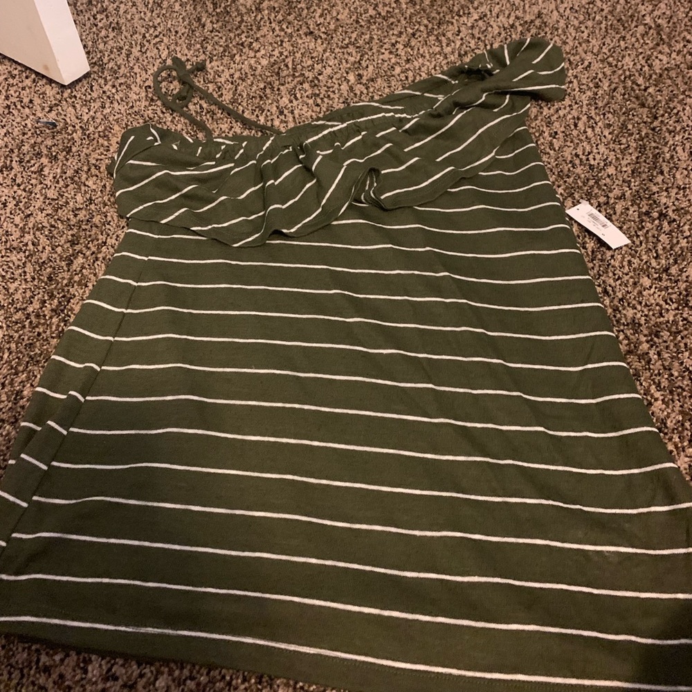 Green stripe top